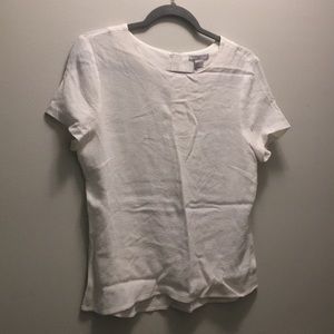 H&M crepe like blouse with gold zipper